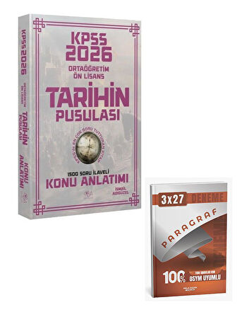 CBA 2026 KPSS Lise Ortaöğretim Ön Lisans Tarihin Pusulası Konu Anlatımı+Anla Kazan Paragraf