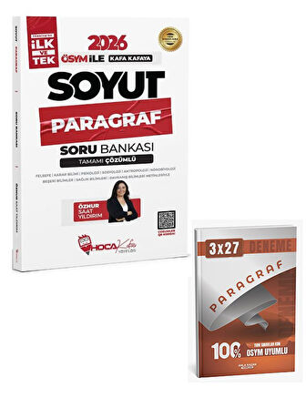 HocaKafası 2026 KPSS TYT ALES DGS Soyut Paragraf Soru Bankası Çözümlü+Anla Kazan Paragraf