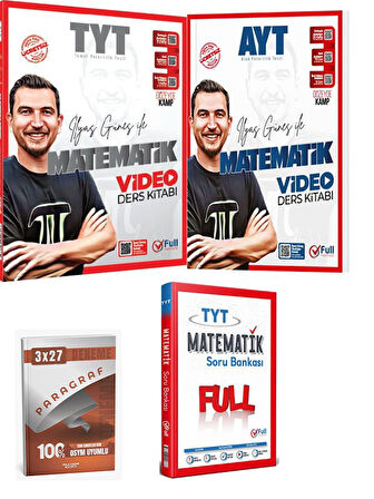 Full Matematik 2026 TYT+AYT Matematik Video Ders Kitabı+Soru Bankası+Anla Kazan Paragraf