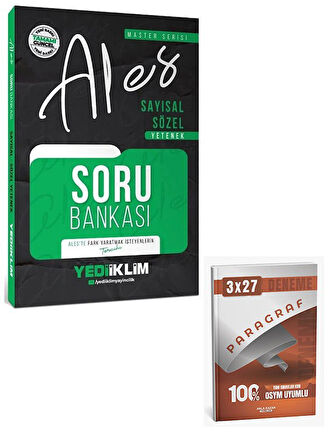 Yediiklim 2026 ALES MASTER Soru Bankası Çözümlü+Anla Kazan Paragraf