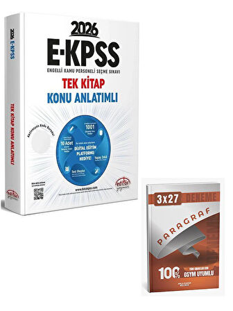 Editör 2026 EKPSS Konu Anlatımlı Tek Kitap+Anla Kazan Paragraf