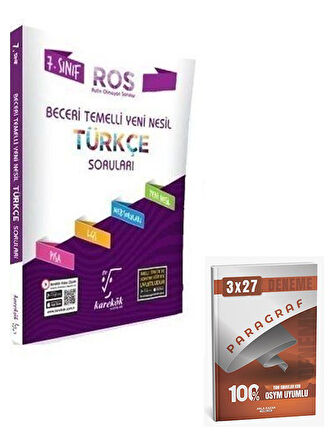 Karekök 2026  7. Sınıf Türkçe ROS Serisi Soru Bankası+Anla Kazan Paragraf