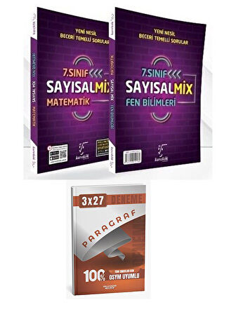 Karekök 2026  7. Sınıf Sayısal Mix Matematik ve Fen Bilimleri Soru Bankası+Anla Kazan Paragraf