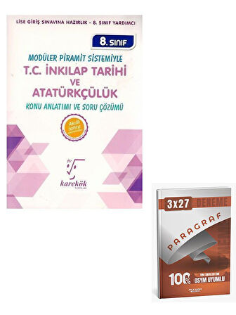 Karekök 2026 8. Sınıf T.C. İnkılap Tarihi ve Atatürkçülük Konu Anlatımı ve Soru Çözümü+Anla Kazan Paragraf
