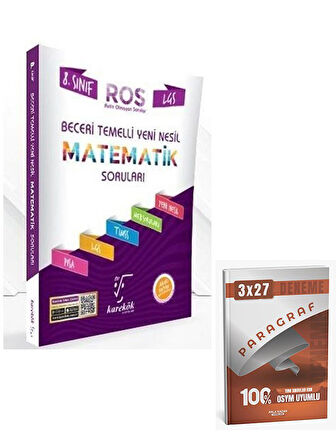 Karekök 2026 8. Sınıf LGS Matematik ROS Beceri Temelli Yeni Nesil Soru Bankası+Anla Kazan Paragraf