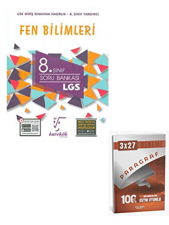 Karekök 2026 8. Sınıf Fen Bilimleri LGS Güncel Soru Bankası+Anla Kazan Paragraf