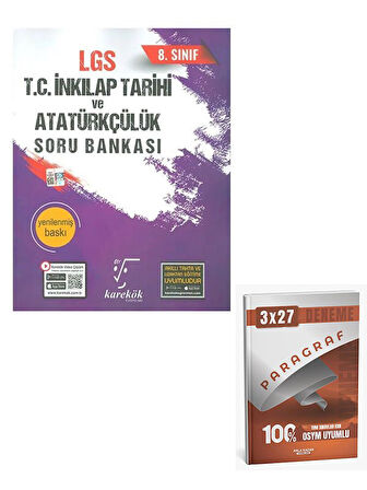 Karekök 2026 8.Sınıf LGS TC İnkılap Tarihi ve Atatürkçülük Soru Bankası+Anla Kazan Paragraf