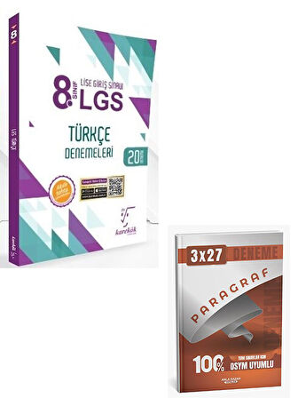 Karekök 2026 8. Sınıf LGS Türkçe 20 Deneme+Anla Kazan Paragraf