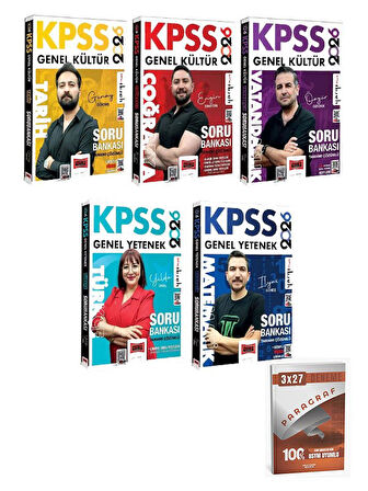 Yargı 2026 KPSS Genel Yetenek Genel Kültür Soru Bankası 5 li Set+Anla Kazan Paragraf