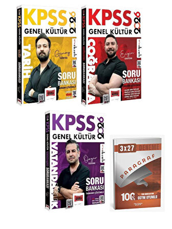 Yargı 2026 KPSS Tarih + Coğrafya + Vatandaşlık Soru Bankası 3 lü Set+Anla Kazan Paragraf