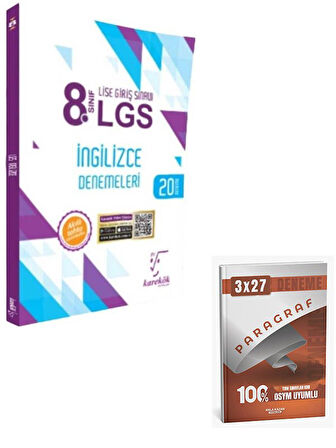 Karekök 2026 8. Sınıf LGS İngilizce 20 Deneme+Anla Kazan Paragraf