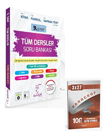 Karekök 2026 9. Sınıf Tüm Dersler Soru Bankası+Anla Kazan Paragraf
