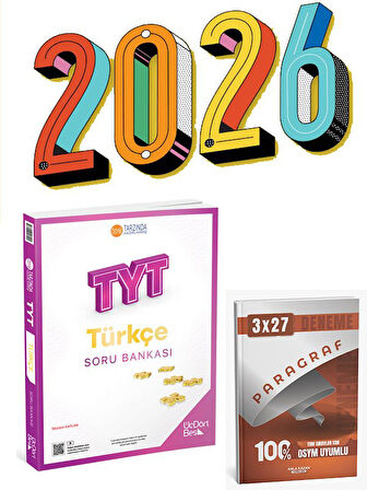 Üç Dört Beş 2026 YKS TYT Türkçe Soru Bankası Çözümlü+Anla Kazan Paragraf