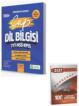 Çap 2026 TYT MSÜ KPSS Dil Bilgisi Pratik Konu Özetleri Deneme İlaveli+Anla Kazan Paragraf