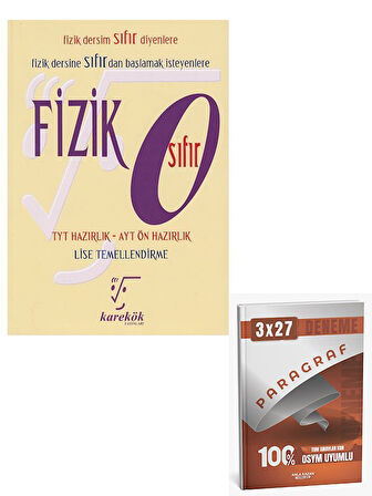 Karekök 2026 TYT AYT Ön Hazırlık Fizik Sıfır+Anla Kazan Paragraf