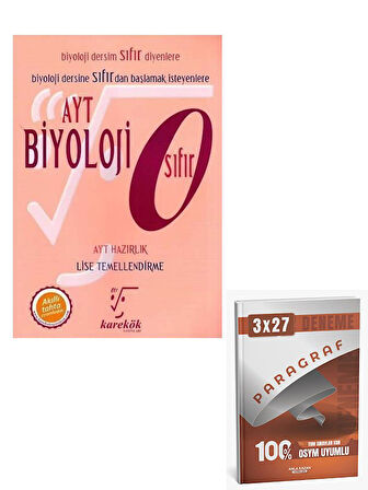 Karekök 2026 AYT Biyoloji Sıfır+Anla Kazan Paragraf