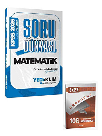 Yediiklim 2026 KPSS Matematik Soru Dünyası Soru Bankası+Anla Kazan Paragraf