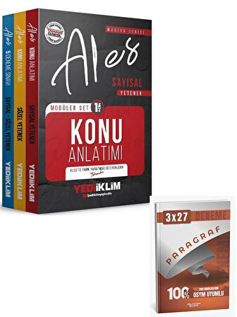 Yediiklim 2026 ALES MASTER Konu Anlatımlı Modüler Set+Anla Kazan Paragraf
