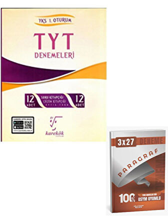Karekök Yayınları TYT Denemeleri 12 Adet