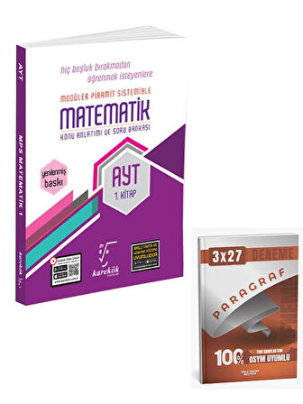 Karekök 2026 AYT Matematik Konu Anlatımlı Soru Bankası 1. Kitap+Anla Kazan Paragraf