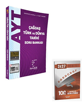 Karekök 2026  AYT Çağdaş Türk ve Dünya Tarihi Soru Bankası+Anla Kazan Paragraf