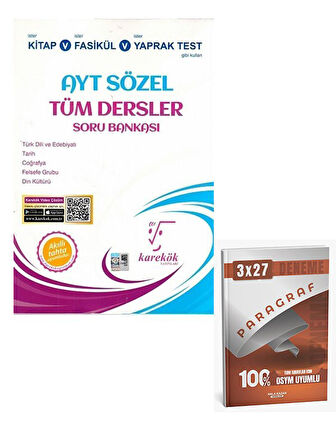 Karekök 2026 AYT Sözel Tüm Dersler Soru Bankası+Anla Kazan Paragraf