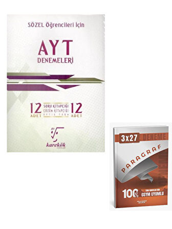 Karekök 2026 AYT İddialısına Eşit Ağırlık 6 lı Deneme+Anla Kazan Paragraf