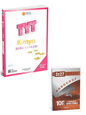 Üç Dört Beş 2026 YKS TYT Kimya Soru Bankası Çözümlü+Anla Kazan Paragraf