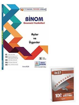 Gür 2026 Binom Açılar ve Üçgenler Geometri Fasikülleri+Anla Kazan Paragraf