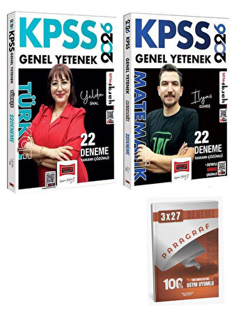 Yargı 2026 KPSS Türkçe + Matematik 22+22 Deneme 2 li Set +Anla Kazan Paragraf