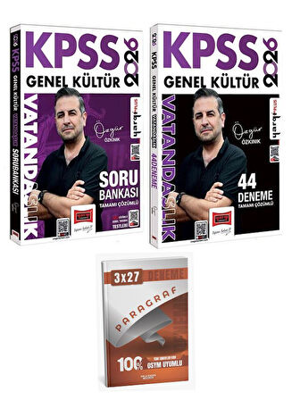 Yargı 2026 KPSS Vatandaşlık Soru Bankası + 44 Deneme 2 li Set+Anla Kazan Paragraf