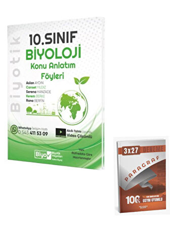 Biyotik 10. Sınıf Biyoloji Konu Anlatım Föyleri+Anla Kazan Paragraf