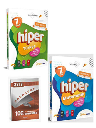 Hiper 2026 7. Sınıf Hiper Türkçe+Matematik Konu Anlatımlı Soru Bankası Seti+Anla Kazan Paragraf