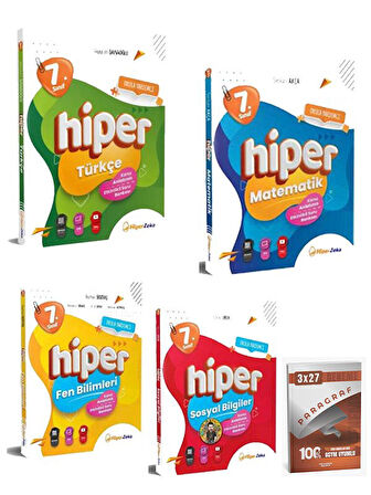 Hiper 2026 7. Sınıf Hiper Tüm Dersler Konu Anlatımlı Soru Bankası Seti+Anla Kazan Paragraf