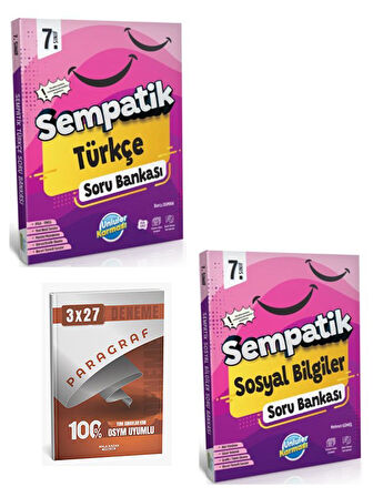 Ünlüler 2026 7. Sınıf Türkçe+Sosyal Bilgiler Sempatik Soru Bankası Seti+Anla Kazan Paragraf