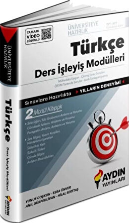 Aydın 2026  TYT Türkçe Ders İşleyiş Modülleri
