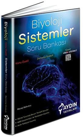 Aydın 2026  AYT Biyoloji Sistemler Konu Özetli Soru Bankası
