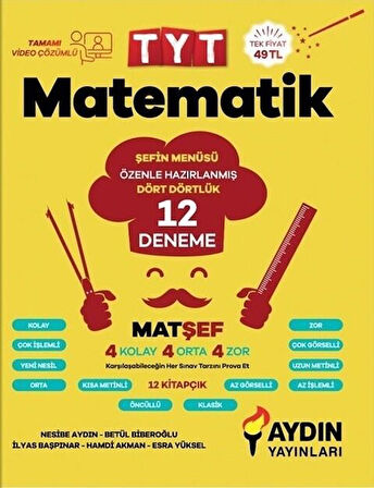 Aydın 2026  TYT Matematik Matşef 12 Deneme