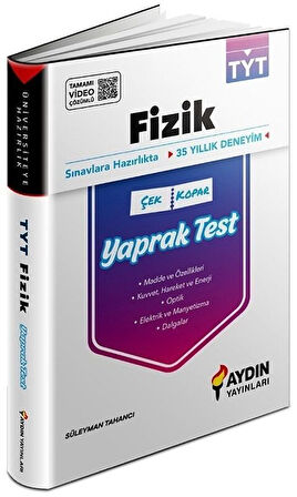 Aydın 2026  TYT Fizik Çek Kopar Yaprak Test
