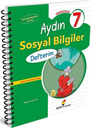 Aydın 2026  7. Sınıf Sosyal Bilgiler Defterim
