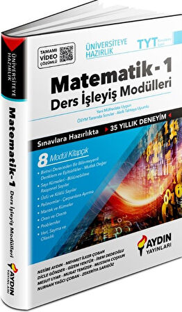 Aydın 2026  TYT Matematik Üniversiteye Hazırlık Ders İşleyiş Modülleri 1. Kitap