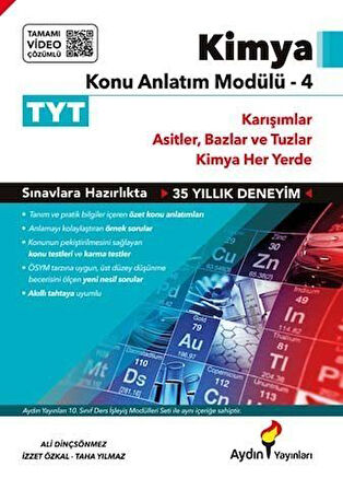 Aydın 2026  TYT Kimya Konu Anlatım Modülü 4