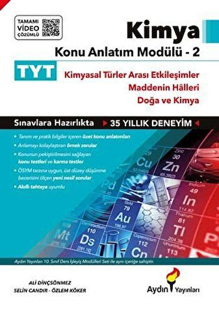 Aydın 2026  TYT Kimya Konu Anlatım Modülü 2