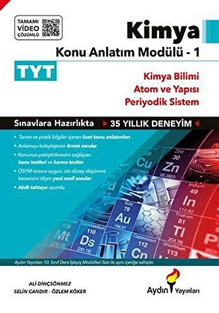 Aydın 2026  TYT Kimya Konu Anlatım Modülü 1