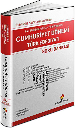 Aydın 2026  Cumhuriyet Dönemi Türk Edebiyatı Soru Bankası