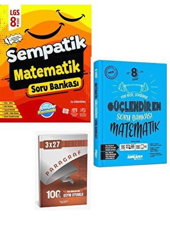 Ünlüller+Ankara 2026 8.Sınıf Sempatik Matematik Soru Bankası Seti+Anla Kazan Paragraf