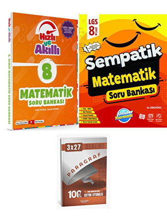 Tammat+Ünlüller 2026 8. Sınıf LGS Matematik Hızlı ve Akıllı Soru Bankası Seti+Anla Kazan Paragraf
