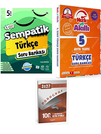 Tammat+Ünlüller 2026 5. Sınıf Türkçe Rota Serisi Hızlı ve Akıllı Soru Bankası Seti+Anla Kazan Paragraf