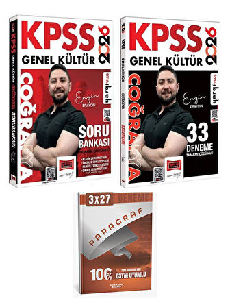 Yargı 2026 KPSS Coğrafya Soru Bankası + 33 Deneme 2 li Set+Anla Kazan Paragraf