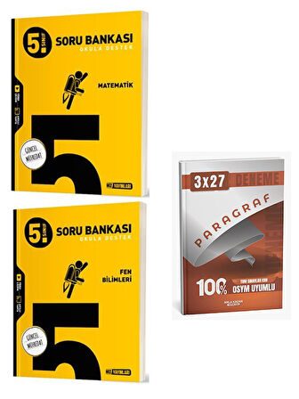 Hız 2026 5. Sınıf Matematik+Fen Bilimleri Soru Bankası Seti+Anla Kazan Paragraf